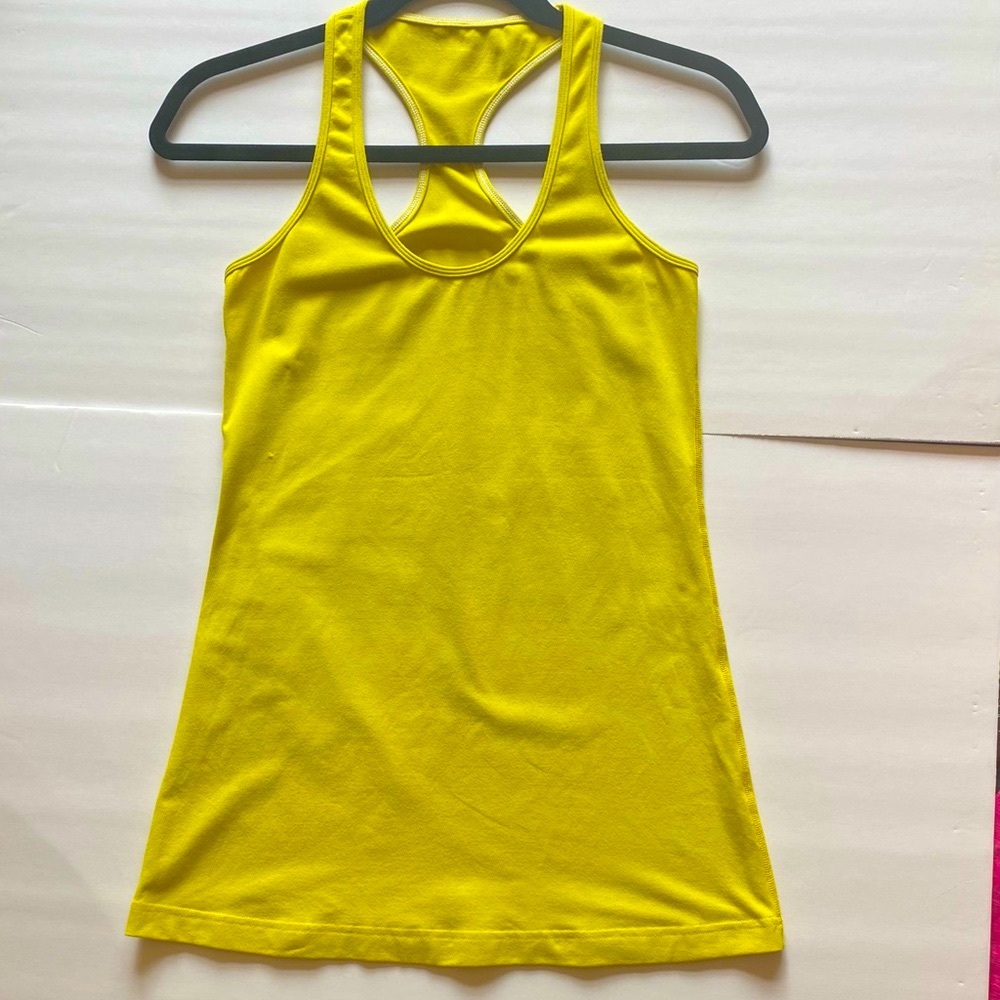Lululemon Cool Racerback Yellow Cool Racerback Tank Top 6